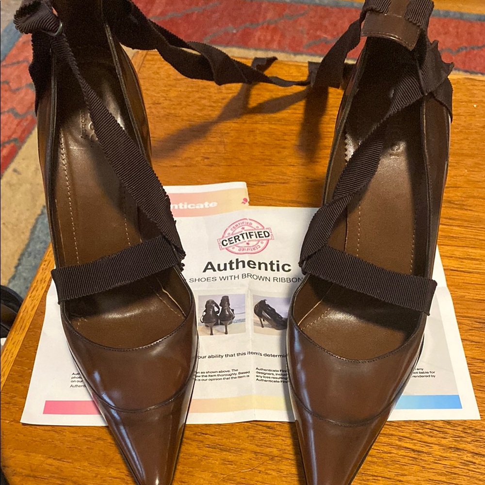 Gucci by Tom Ford  2002 Runway Lace up woman’s pump Heel size 41C - Picture 13 of 16